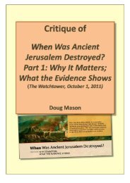 Critique of When Was Ancient Jerusalem Destroyed - jwstudies