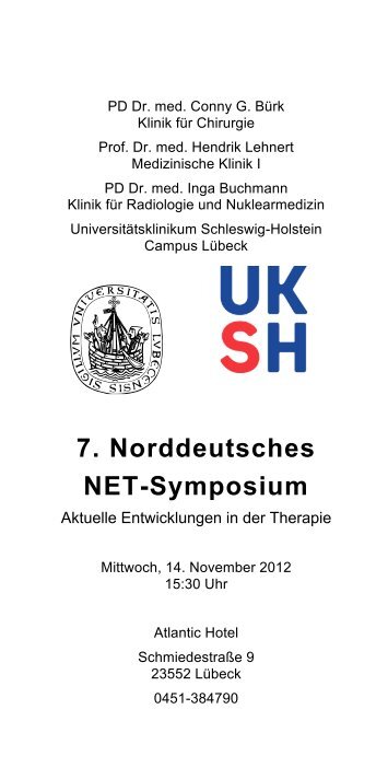 7. Norddeutsches NET-Symposium - UKSH Universitätsklinikum ...