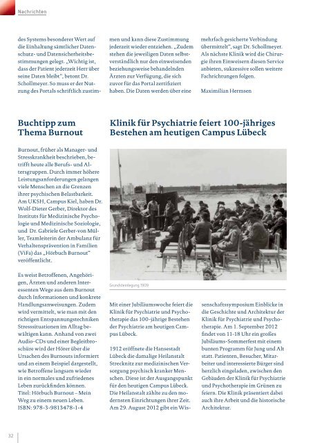 Ausgabe Juli 2012 [pdf] - UKSH Universitätsklinikum Schleswig-Holstein