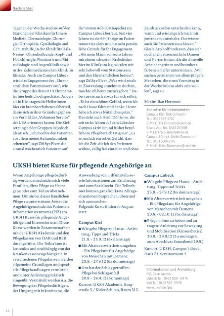 Ausgabe Juli 2012 [pdf] - UKSH Universitätsklinikum Schleswig-Holstein