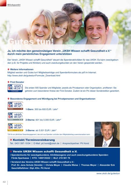 Ernährung und Gesundheit - UKSH Universitätsklinikum Schleswig ...