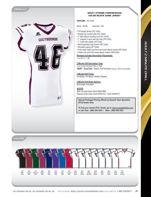 Russell Athletic Fall 2012 Football/Volleyball Team Sports Catalog