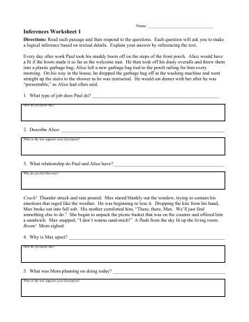 Printables Inferences Worksheet 1 ereadingworksheets com magazines inferences worksheet 1