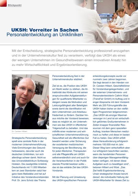 Ausgabe Juli 2011 [pdf] - UKSH Universitätsklinikum Schleswig-Holstein