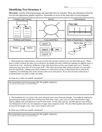 Identifying Text Structure Worksheets. Worksheets. Tutsstar Thousands