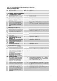 EPRA BPR Checklist Summary table - VastNed