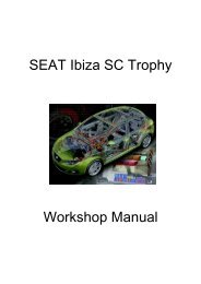 SEAT Ibiza SC Trophy Workshop Manual