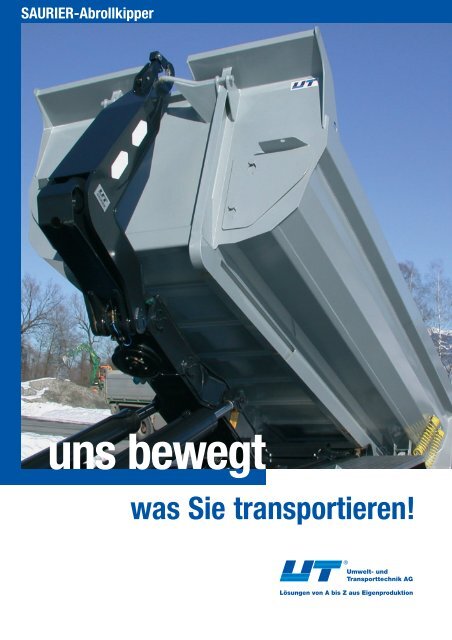 Abrollkipper - UT Umwelt- und Transporttechnik AG