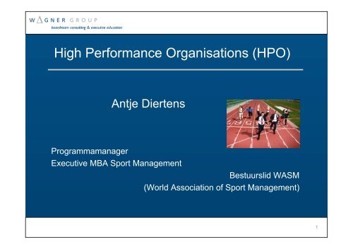 High Performance Organisations (HPO)