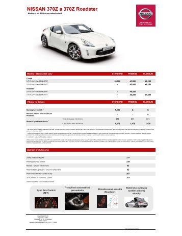 NISSAN 370Z a 370Z Roadster