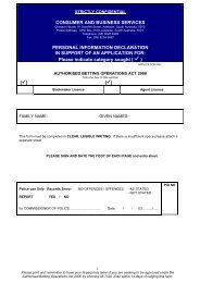 personal information declaration form - Consumer and Business ...