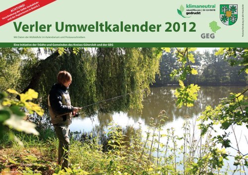 Verler Umweltkalender 2012 - Stadt Verl