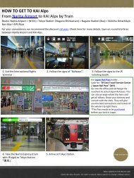 HOW TO GET TO KAI Alps From Narita Airport to KAI Alps by Train