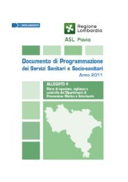 Piano di Ispezione, Vigilanza e Controllo dei Dipartimenti - ASL Pavia