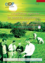 coopératives agricoles  les associés coopérateurs un capital à cultiver