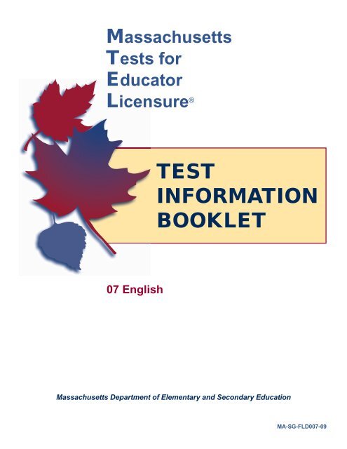 TEST INFORMATION BOOKLET