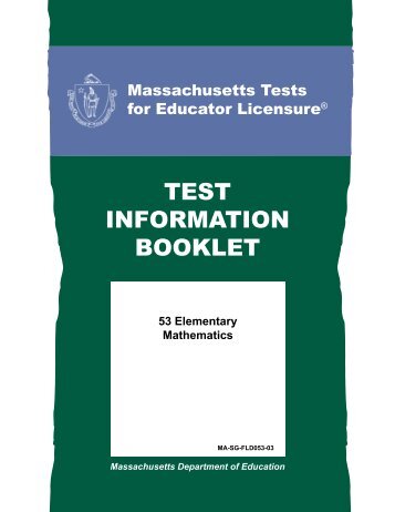 TEST INFORMATION BOOKLET