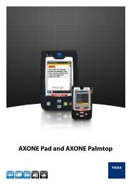 AXONE Pad and AXONE Palmtop - Texa