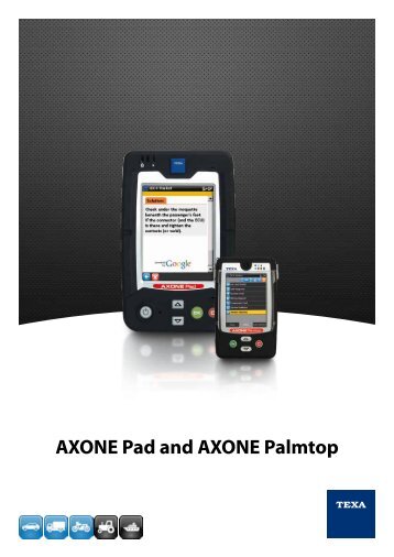 AXONE Pad and AXONE Palmtop - Texa