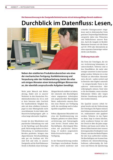 Kompass 28.pdf - Werkstatt für angepaßte Arbeit GmbH