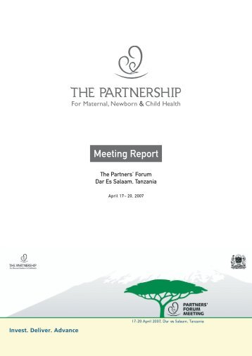 Meeting Report The Partners' Forum - World Health Organization