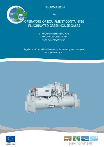 INFORMATION OPERATORS OF EQUIPMENT CONTAINING FLUORINATED GREENHOUSE GASES