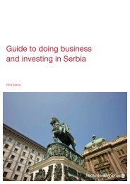 Guide to doing business and investing in Serbia - PwC