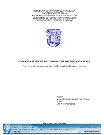 república bolivariana de venezuela universidad del zulia ... - inicio