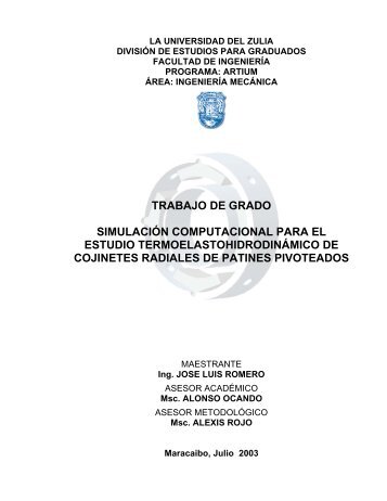 trabajo de grado simulación computacional para el estudio ... - inicio