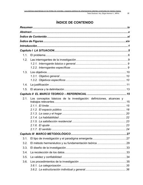 las prácticas espontáneas en los límites de viviendas y ... - inicio