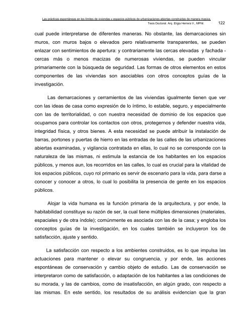 las prácticas espontáneas en los límites de viviendas y ... - inicio