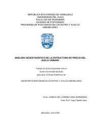 ANÁLISIS GEOESTADÍSTICO DE LA ESTRUCTURA DE PRECIO DEL SUELO URBANO