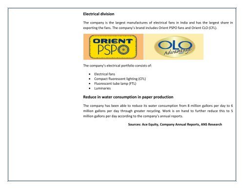 Orient Paper & Industries Ltd