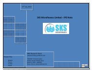 SKS MICROFINANCE IPO NOTE - ANS Pvt. Ltd.