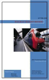 RAILWAY BUDGET REVIEW