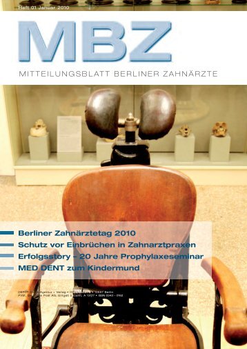 MBZ Ausgabe 01/2010 - Zahnärztekammer Berlin