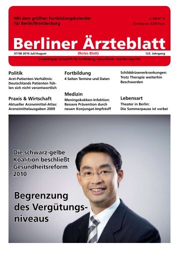 Facharzt (w/m) - Berliner Ärzteblatt