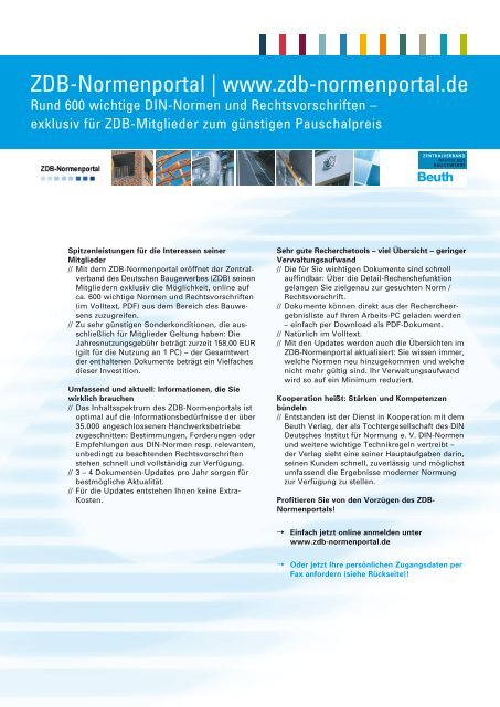 ZDB-Direkt 1-2012.pdf - Zentralverband Deutsches Baugewerbe
