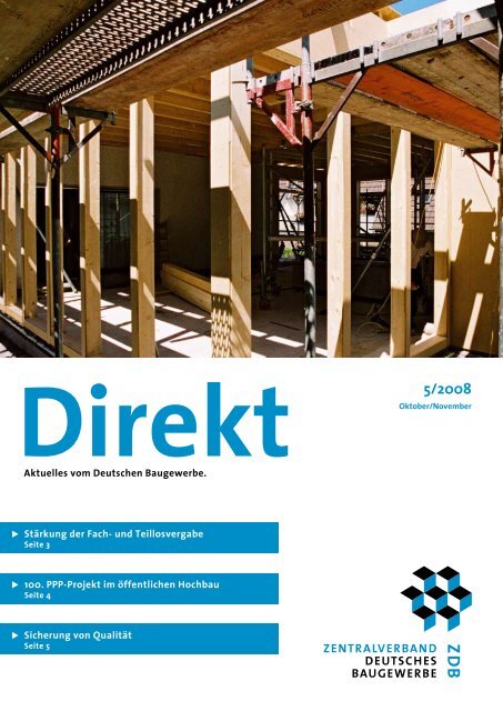 ZDB-Direkt 5/2008 - Zentralverband Deutsches Baugewerbe