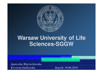 Warsaw University of Life Sciences-SGGW