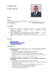 Szymański Alojzy Profesor dr hab inż