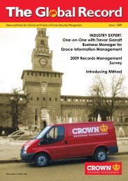 INDUSTRY EXPERT - Crown Records Management