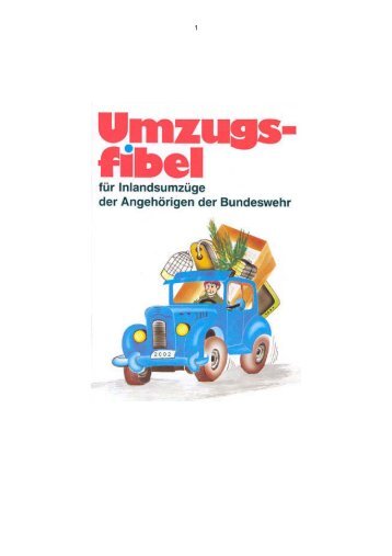 Die Umzugsfibel für Soldaten 2012 ( PDF , 250 kB - Bundeswehr