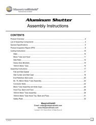 Aluminum Roll Down Shutter Assembly Manual - Maestroshield