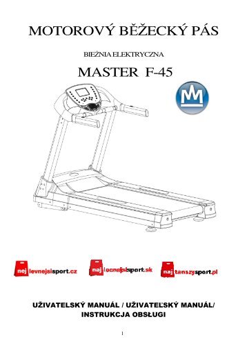 MOTOROVÝ BŽECKÝ PÁS MASTER F-45