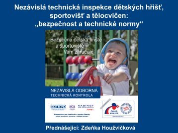 sportovišť a tělocvičen „bezpečnost a technické normy“