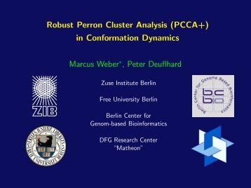 Robust Perron Cluster Analysis (PCCA+) in Conformation ... - ZIB