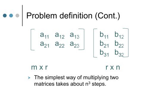 Parallel Algorithm for Dense Matrix Multiplication