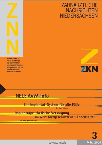 EIN IMPLANTAT-SYSTEM FÜR ALLE FÄLLE - Zahnärztekammer ...