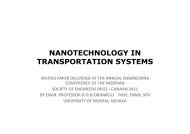 NANOTECHNOLOGY IN TRANSPORTATION SYSTEMS